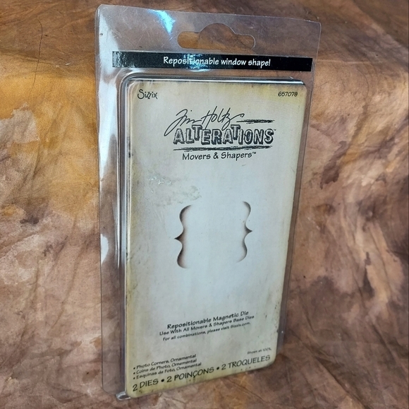 Sizzix Movers & Shapers Photo Corners  Ornamental magnetic die Tim Holtz 657079 - Picture 1 of 3